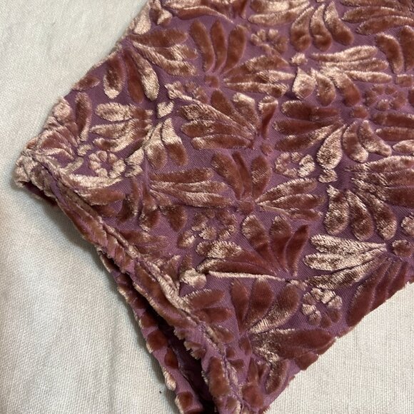 Vintage Velvet Burnout Maxi Dress by Jane Mohr for DTK Pink Floral Gown M-L Boho - Picture 5 of 8